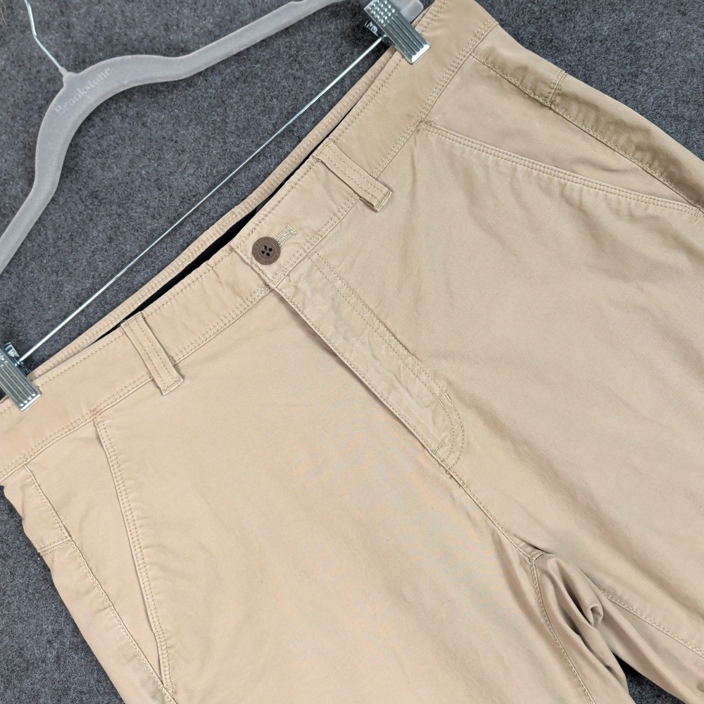 Eddie Bauer Mens 34x32 Horizon Guide Chino Pants Tan Khaki Straight Leg Stretch